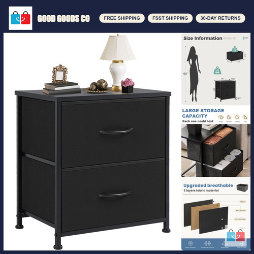 Compact nightstand with - nightstand,