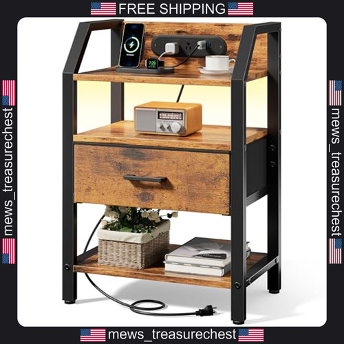 Nightstand with charging - with,